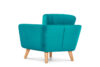 TAGIO Turkusowy fotel skandynawski turkusowy - zdjęcie 4