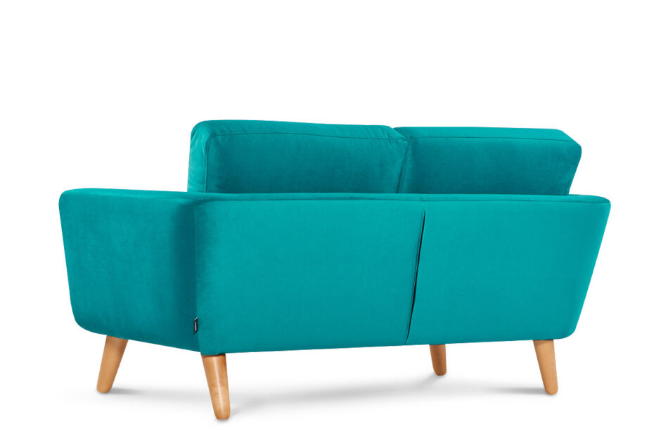 TAGIO Turkusowa skandynawska sofa 2 osobowa turkusowy - zdjęcie 3