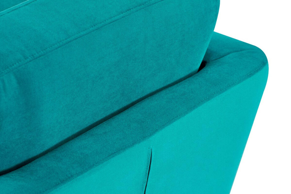 TAGIO Turkusowa skandynawska sofa 2 osobowa turkusowy - zdjęcie 5
