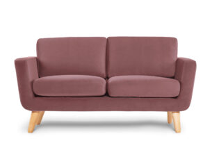 TAGIO, https://dev1-mda.konsimo.pl/kolekcja/tagio/ Różowa skandynawska sofa 2 osobowa koralowy - zdjęcie