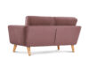 TAGIO Różowa skandynawska sofa 2 osobowa koralowy - zdjęcie 4