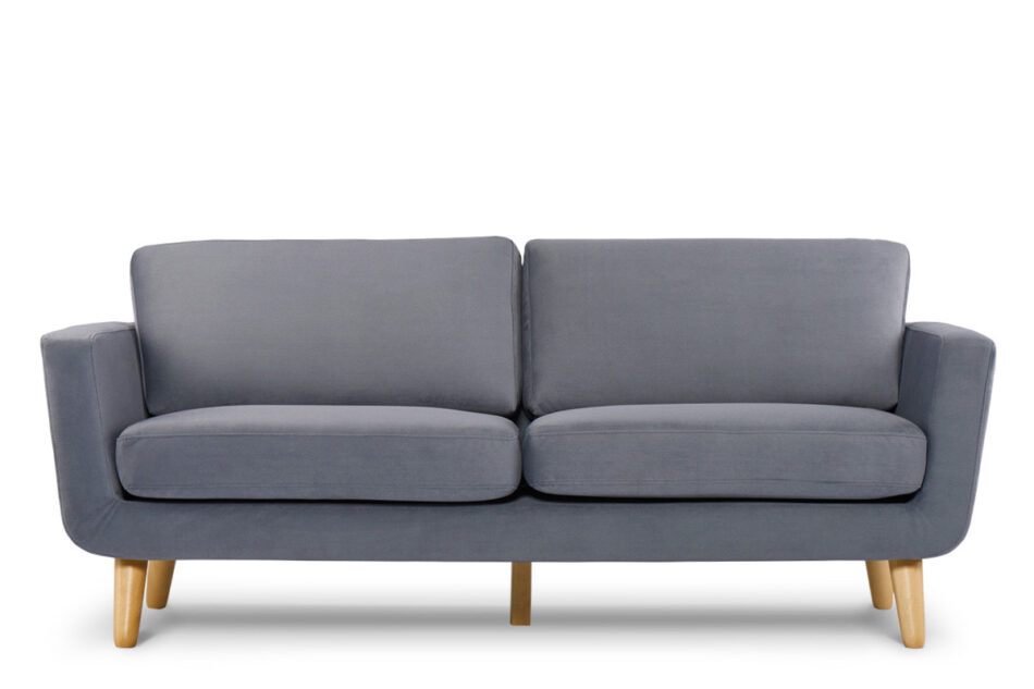 TAGIO Szara skandynawska sofa 3 osobowa szary - zdjęcie 0