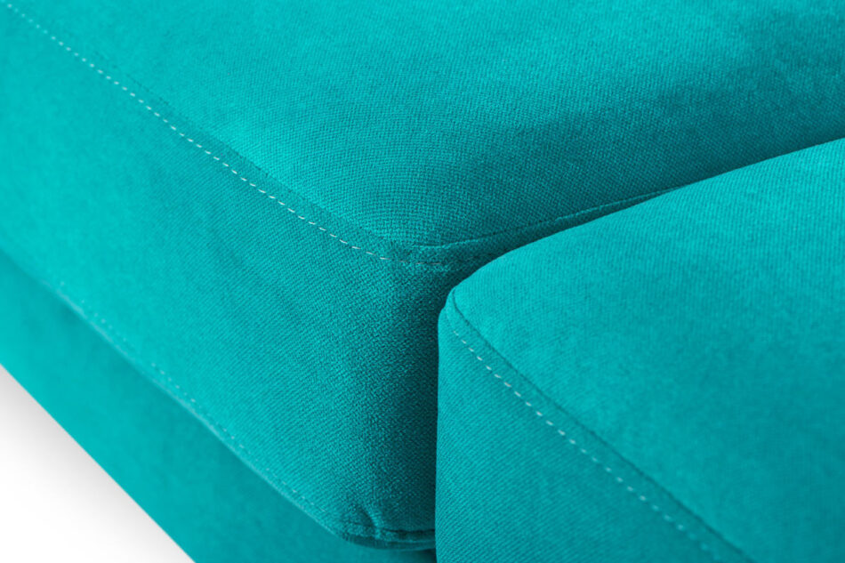 TAGIO Turkusowa skandynawska sofa 3 osobowa turkusowy - zdjęcie 4