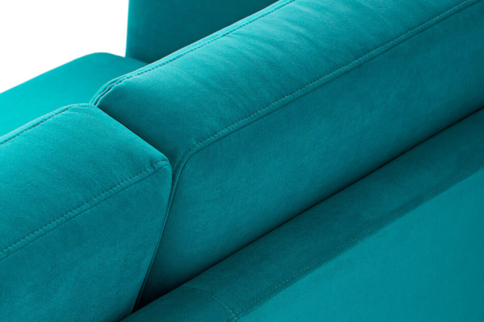 TAGIO Turkusowa skandynawska sofa 3 osobowa turkusowy - zdjęcie 7