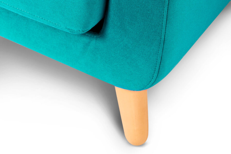 TAGIO Turkusowa skandynawska sofa 3 osobowa turkusowy - zdjęcie 3