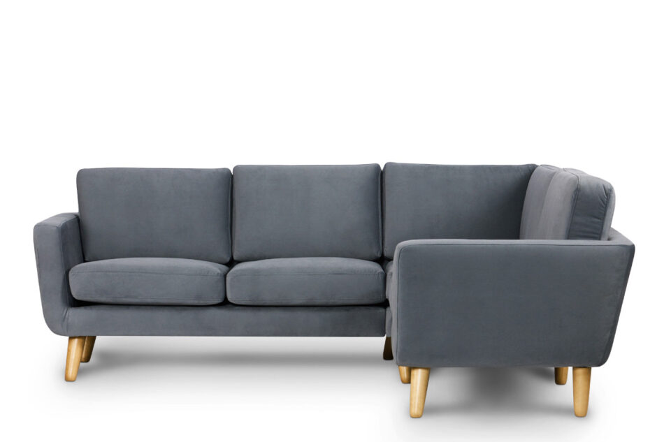 TAGIO Szary narożnik skandynawski  prawy szary - zdjęcie 6