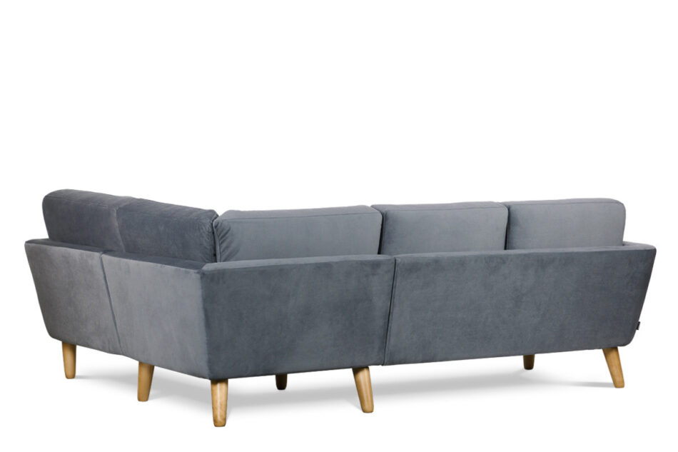 TAGIO Szary narożnik skandynawski  prawy szary - zdjęcie 2