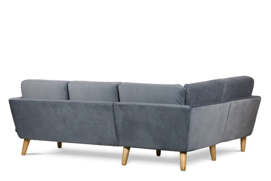 TAGIO Szary narożnik skandynawski lewy szary - zdjęcie 3