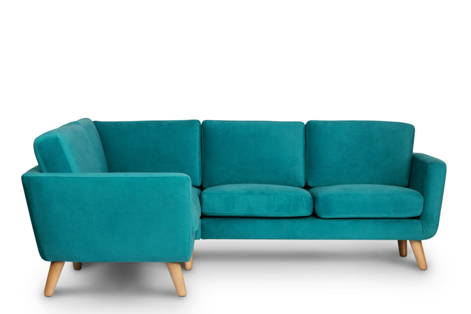 TAGIO Turkusowy narożnik skandynawski lewy turkusowy - zdjęcie 6