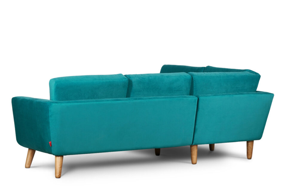 TAGIO Turkusowy narożnik skandynawski lewy turkusowy - zdjęcie 2