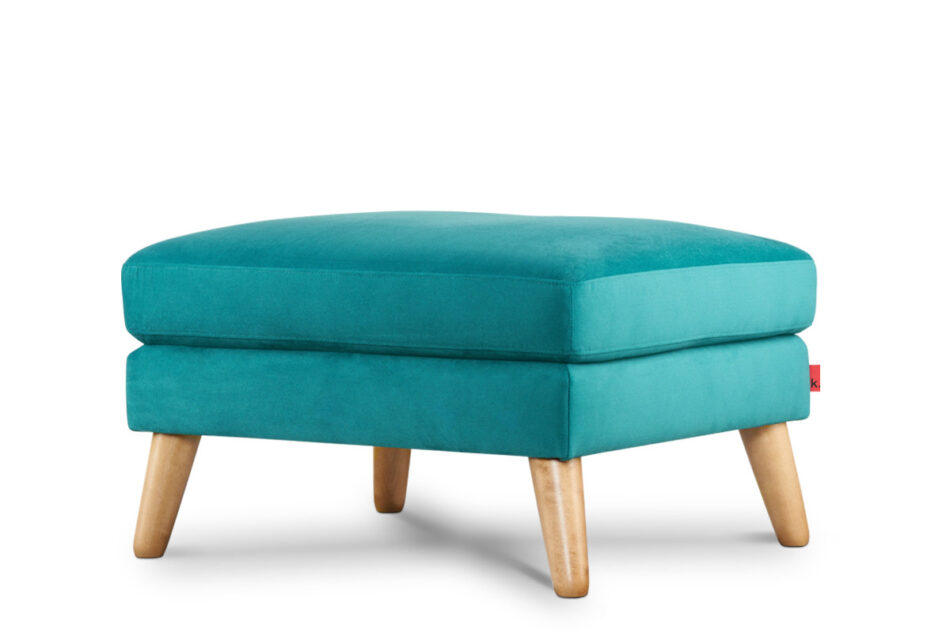 TAGIO Turkusowa pufa skandynawska turkusowy - zdjęcie 1