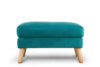 TAGIO Turkusowa pufa skandynawska turkusowy - zdjęcie 1