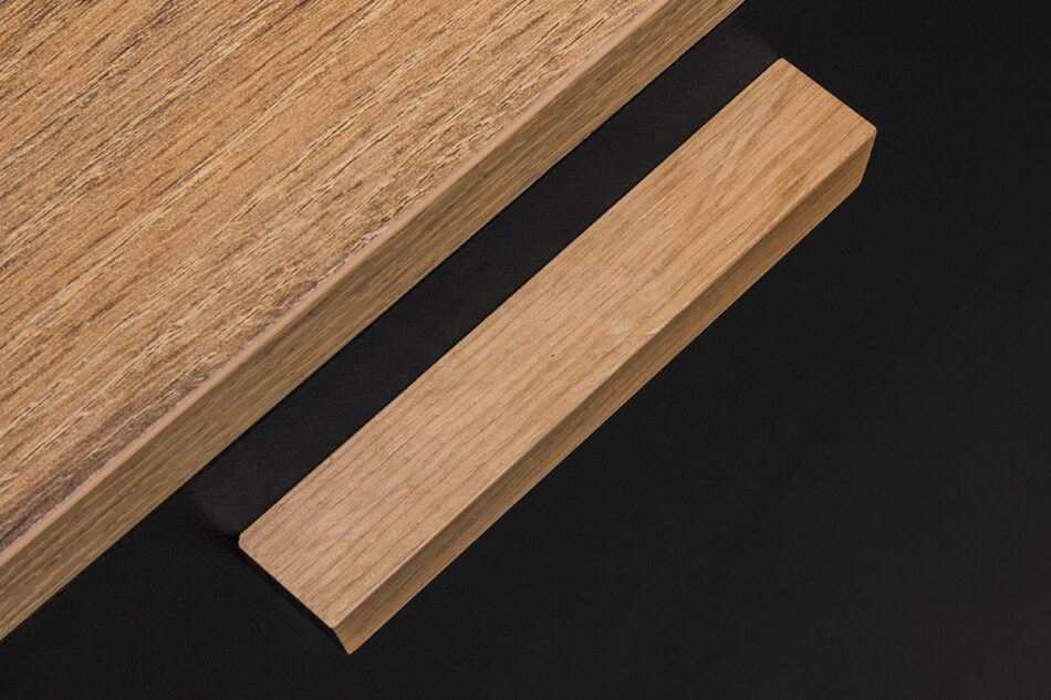 FRISK Komoda z szufladami skandynawska antracyt/dąb naturalny - zdjęcie 5