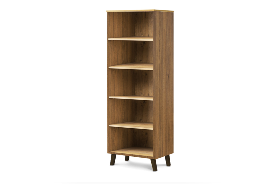 FRISK Regał na książki skandynawski dąb naturalny - zdjęcie 1