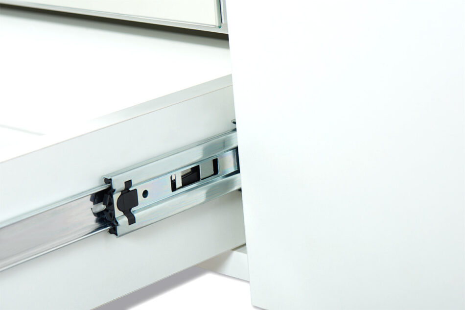 FRISK Biała szafa z lustrem w stylu skandynawskim biały/dąb naturalny - zdjęcie 12