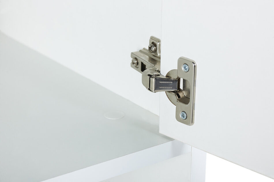 FRISK Biała meblościanka do salonu w stylu skandynawskim biały/dąb naturalny - zdjęcie 5