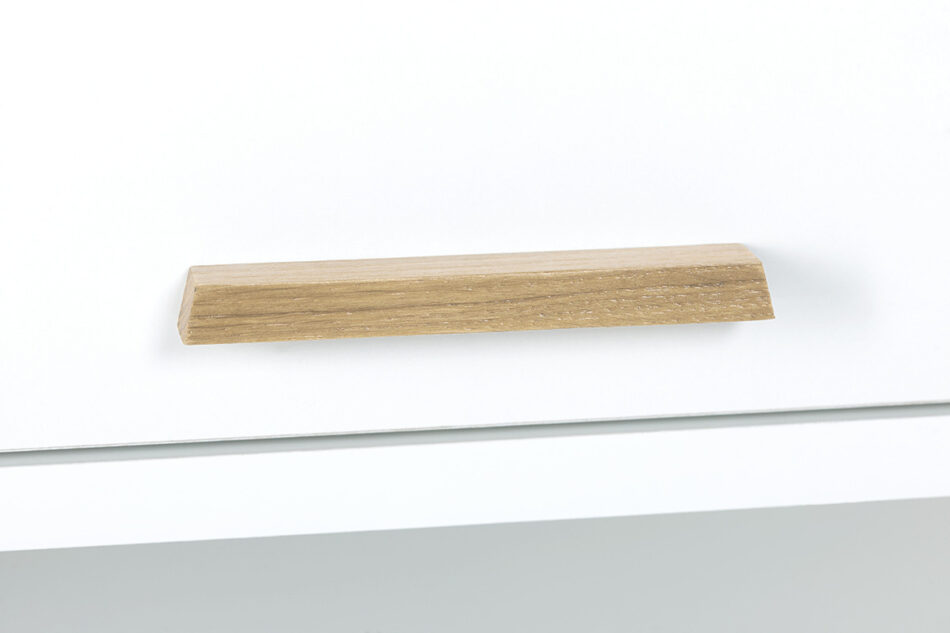 FRISK Biała meblościanka do salonu w stylu skandynawskim biały/dąb naturalny - zdjęcie 6