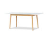 FRISK Biały stół skandynawski rozkładany biały/dąb naturalny - zdjęcie 7