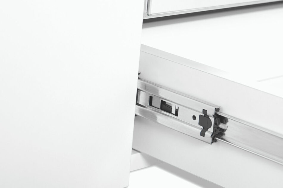 FRISK Szafa biała skandynawska biały/dąb naturalny - zdjęcie 6