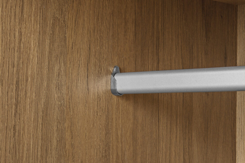 FRISK Szafa czarna skandynawska antracyt/dąb naturalny - zdjęcie 6