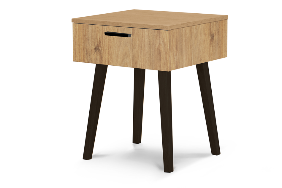 FRISK Szafka nocna skandynawska brązowa dąb naturalny - zdjęcie 1