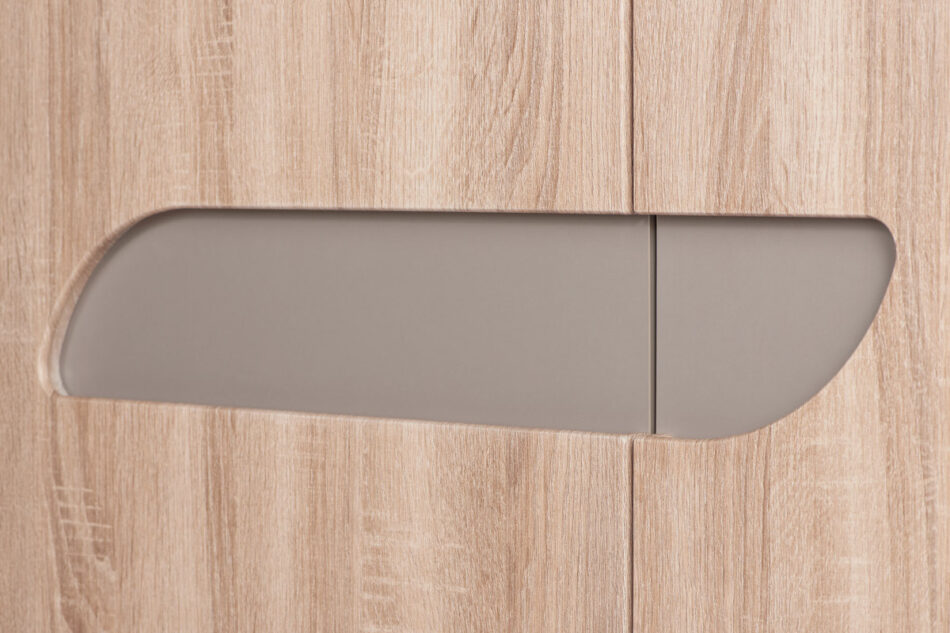 AVERO Witryna dąb/szarobeżowy - zdjęcie 6