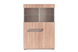 AVERO, https://dev1-mda.konsimo.pl/kolekcja/avero/ Witryna dąb/szarobeżowy - zdjęcie