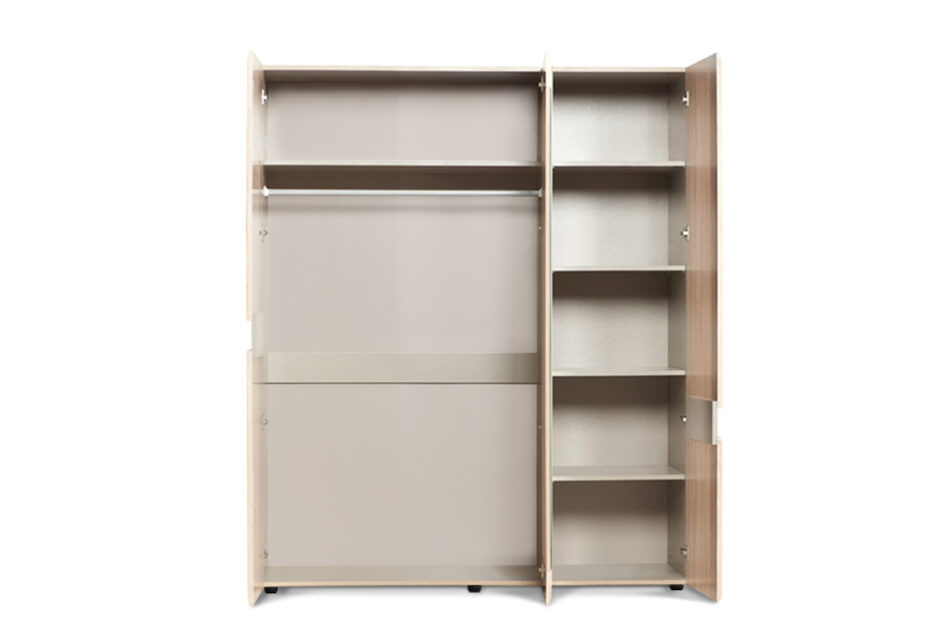 AVERO Szafa ubraniowa dąb/szarobeżowy - zdjęcie 3