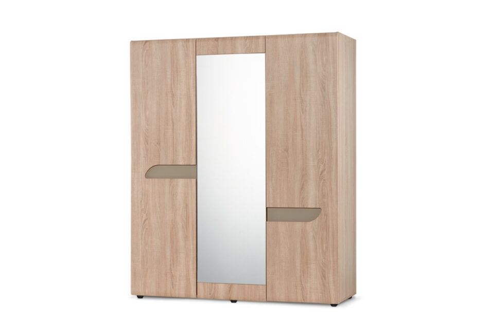 AVERO Szafa ubraniowa dąb/szarobeżowy - zdjęcie 2