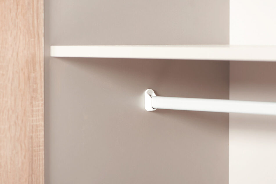 AVERO Szafa ubraniowa dąb/szarobeżowy - zdjęcie 5