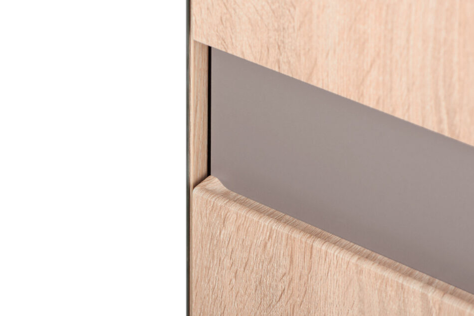 AVERO Szafa ubraniowa dąb/szarobeżowy - zdjęcie 7