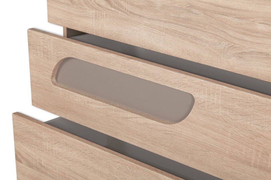 AVERO Zestaw sypialnia 140 dąb/szarobeżowy - zdjęcie 8