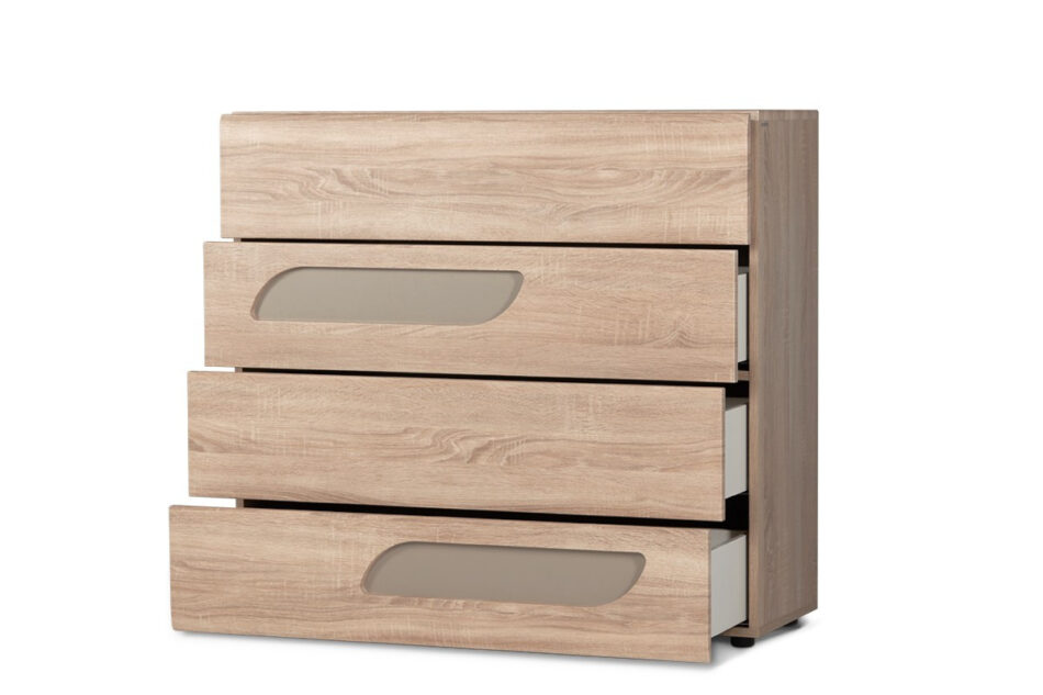 AVERO Zestaw sypialnia 160 dąb/szarobeżowy - zdjęcie 1