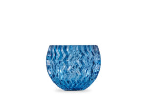 BROMEO, https://dev1-mda.konsimo.pl/kolekcja/bromeo/ Świecznik niebieski - zdjęcie