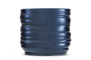 LINNA, https://dev1-mda.konsimo.pl/kolekcja/linna/ Osłonka do kwiatów granatowy/połysk - zdjęcie