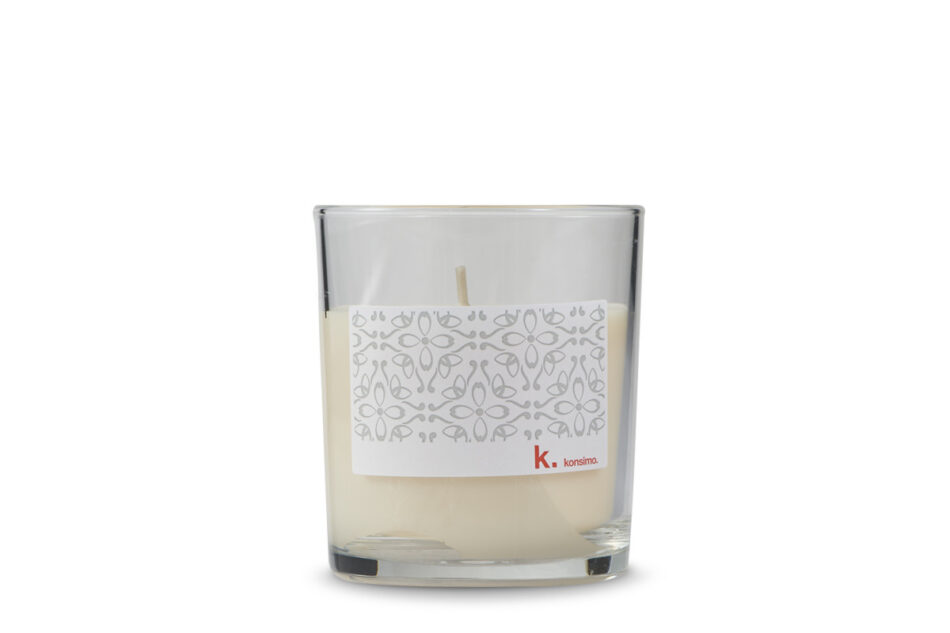 DELO Świeca zapachowa w szkle kremowy - zdjęcie 0