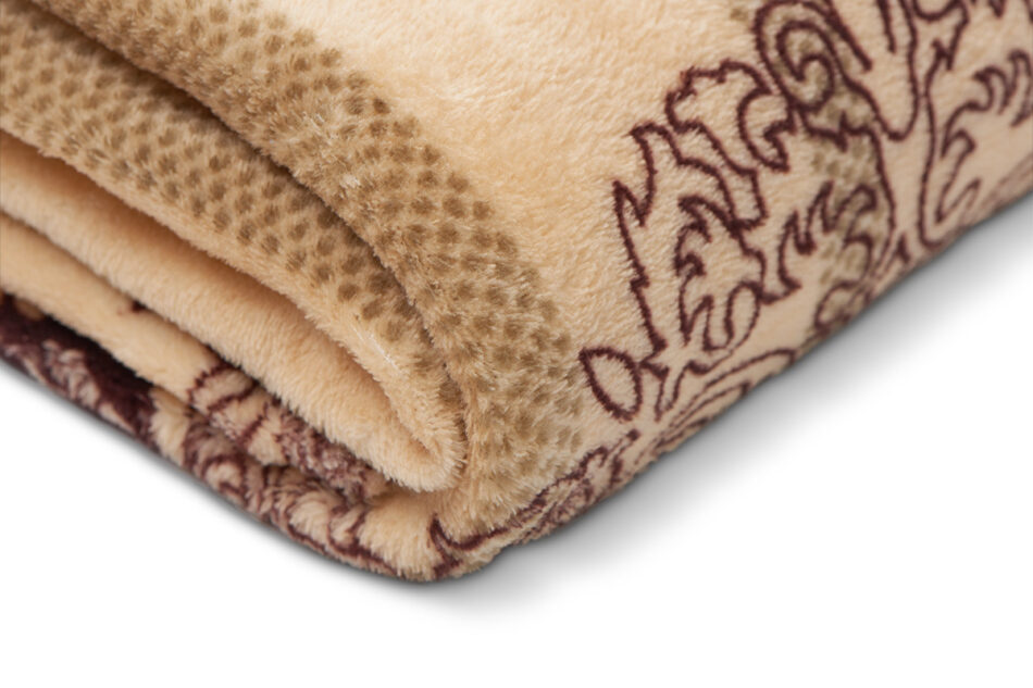 LATRIS Pled beżowy/brązowy/zielony - zdjęcie 1