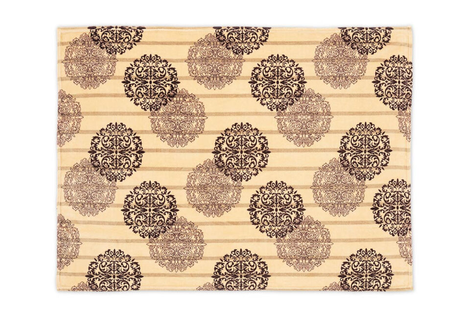 LATRIS Pled beżowy/brązowy/zielony - zdjęcie 3