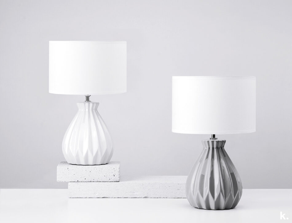 FABO Lampa stołowa szary/biały - zdjęcie 4