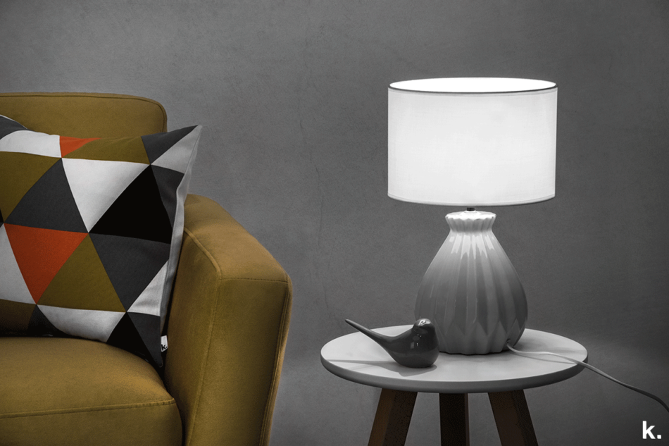 FABO Lampa stołowa szary/biały - zdjęcie 1