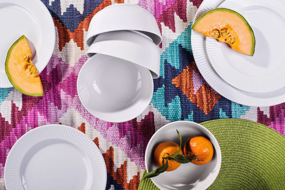 LARIS Talerz obiadowy biały - zdjęcie 7