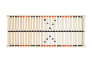 ARTUS, https://dev1-mda.konsimo.pl/kolekcja/artus/ Stelaż do łóżka czarny/czerwony - zdjęcie