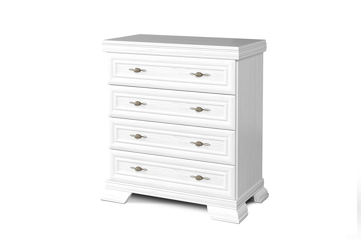 Biała komoda z szufladami