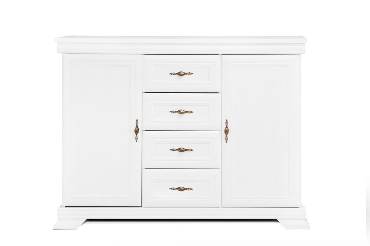 Biała komoda do salonu