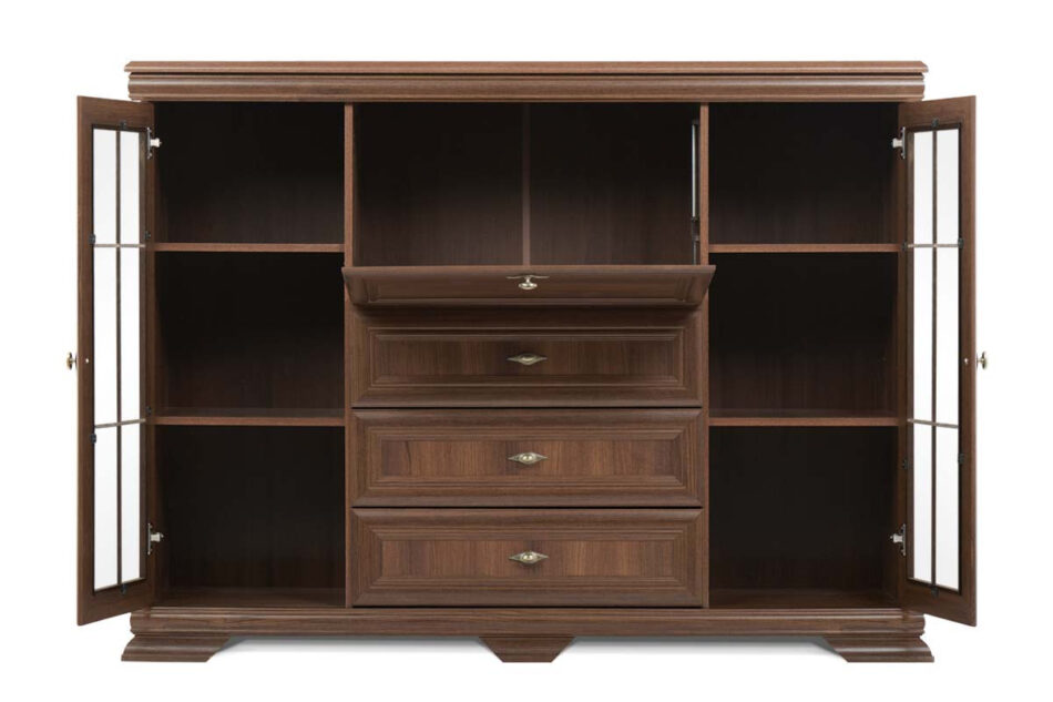 IMPERIO Witryna z barkiem orzech orzech - zdjęcie 3