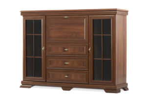 IMPERIO, https://dev1-mda.konsimo.pl/kolekcja/imperio/ Witryna z barkiem orzech orzech - zdjęcie