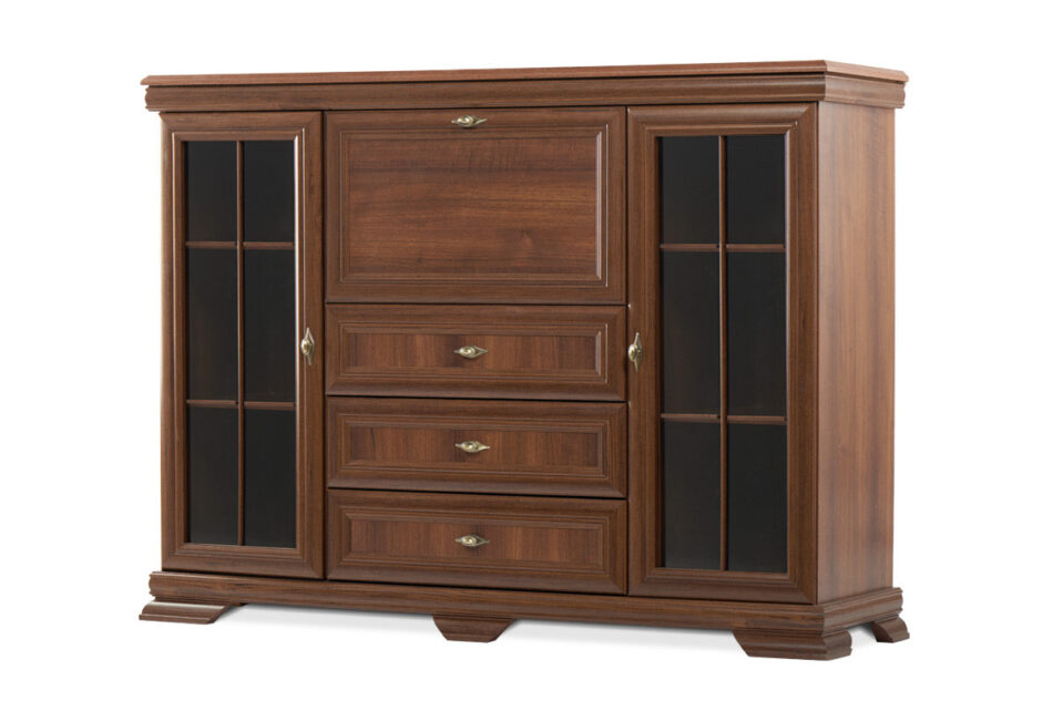 IMPERIO Witryna z barkiem orzech orzech - zdjęcie 0