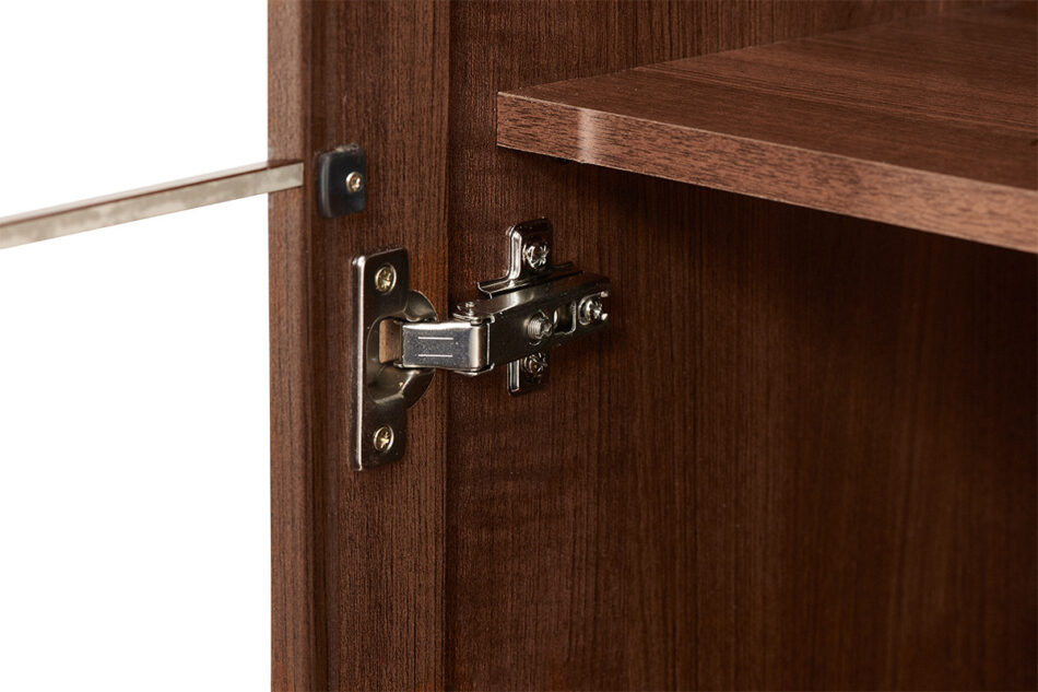 IMPERIO Szklana witryna do salonu orzech orzech - zdjęcie 5