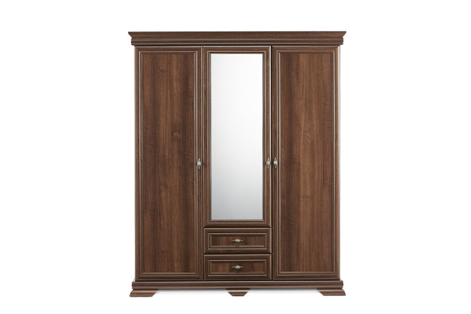 IMPERIO Duża szafa z lustrem orzech - zdjęcie 1