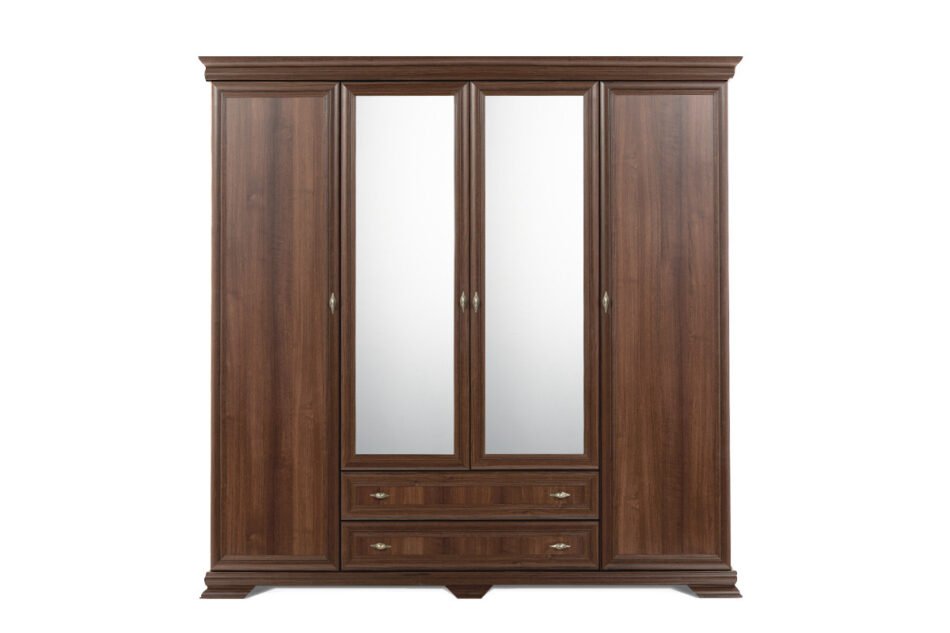 IMPERIO Szafa trzydrzwiowa z lustrem orzech - zdjęcie 1